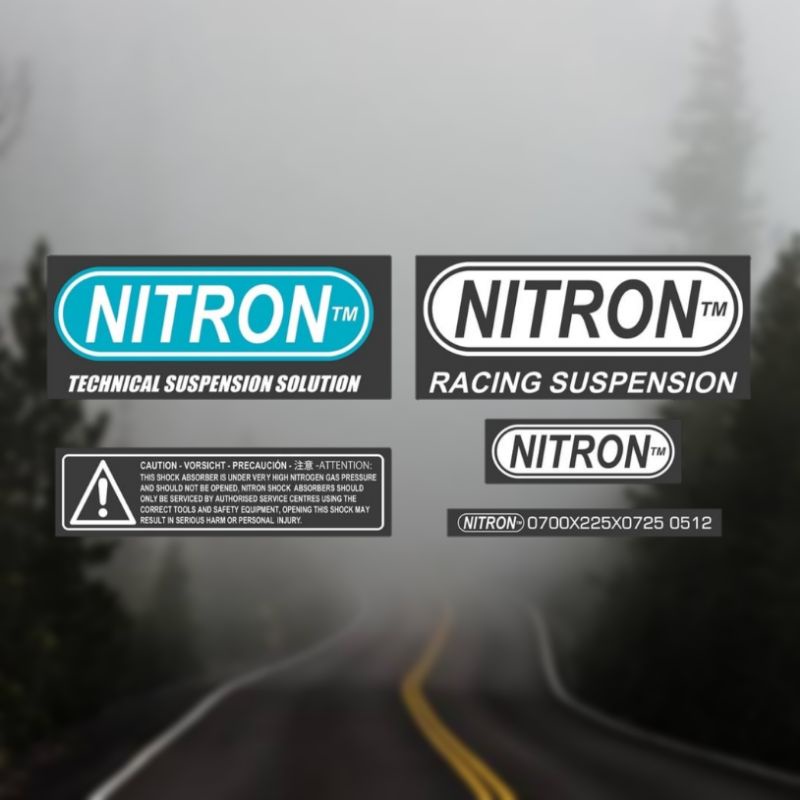 Sticker stiker shock tabung per Nitron Suspension