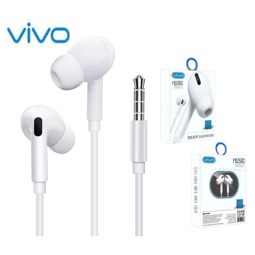 Headset Earphone Music Enjoy Handsfree Super Bass Jack 3.5mm Aksesoris Handphone HP OCEANMART OCEAN MART Murah Grosir