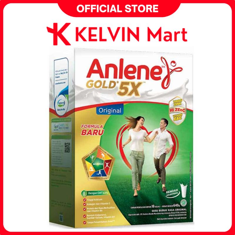 

Susu Bubuk Anlene Gold 5x Rasa Original pck 640g | KELVIN Mart