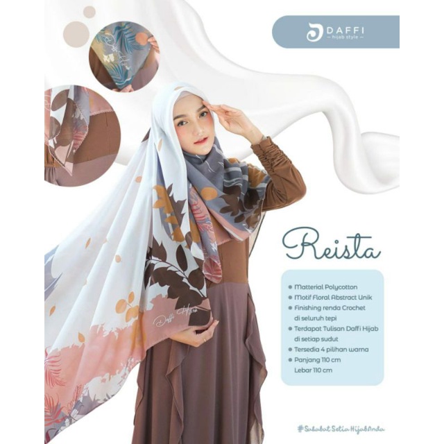 REISTA Segi Empat Motif ori Daffi