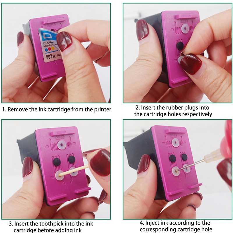 Cartridge Tinta btsg Remanufactured 652XL Warna Hitam, Tri-Color Pengganti HP 652XL Paket Untuk HP Deskjet 1118 2135 21