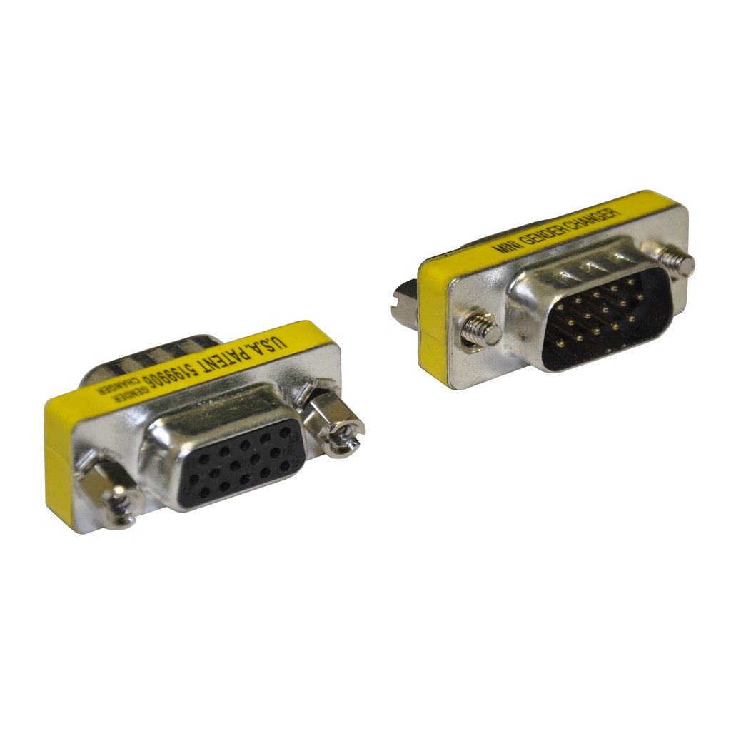 VMF | CONNECTOR VGA MALE TO FEMALE BEST / MINI GENDER (YELLOW)