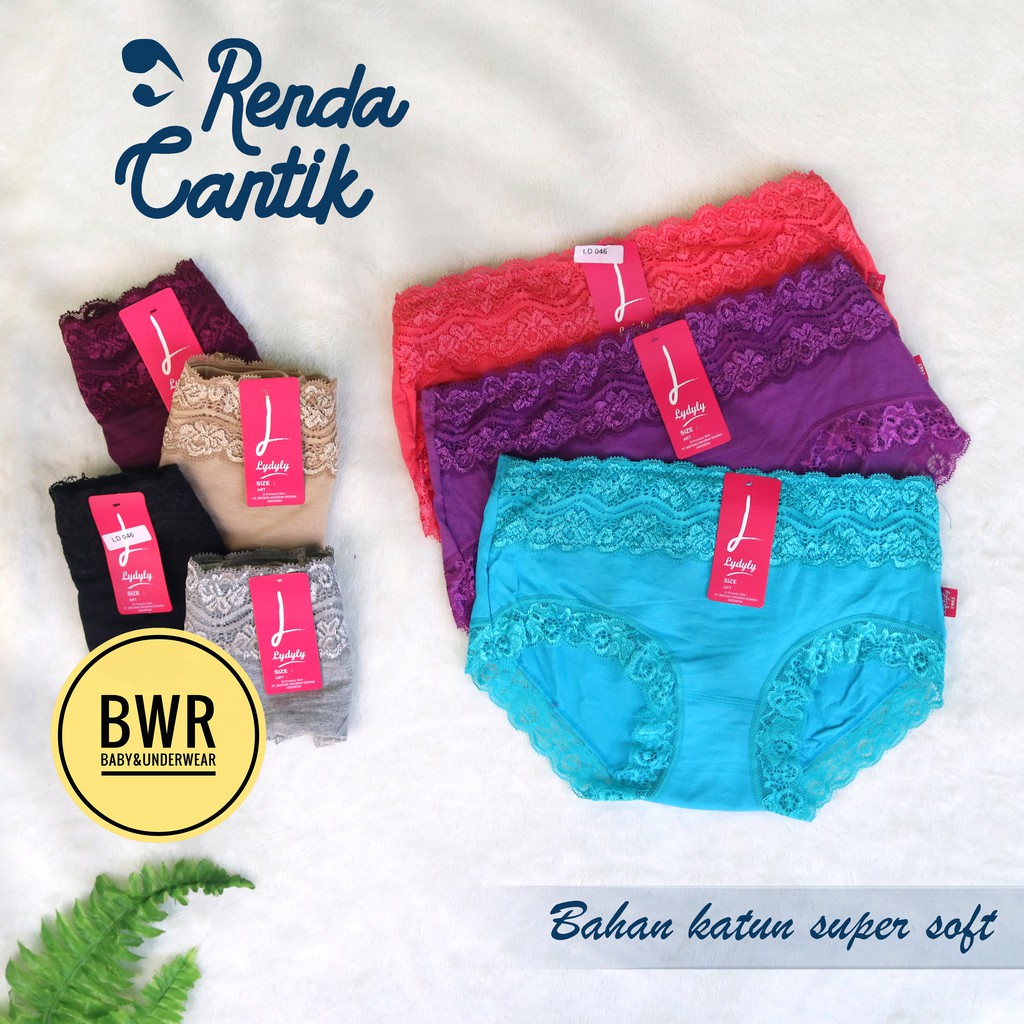 Lydyly LD 046 Renda | Celana wanita dalam renda lydyly | CD renda | Celana dalam Supersoft - Bwr