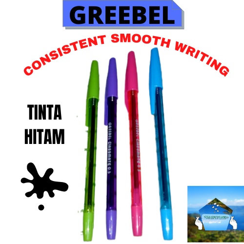 

Pulpen Greebel / Bolpoin hitam classmate 0.5 black oil gel