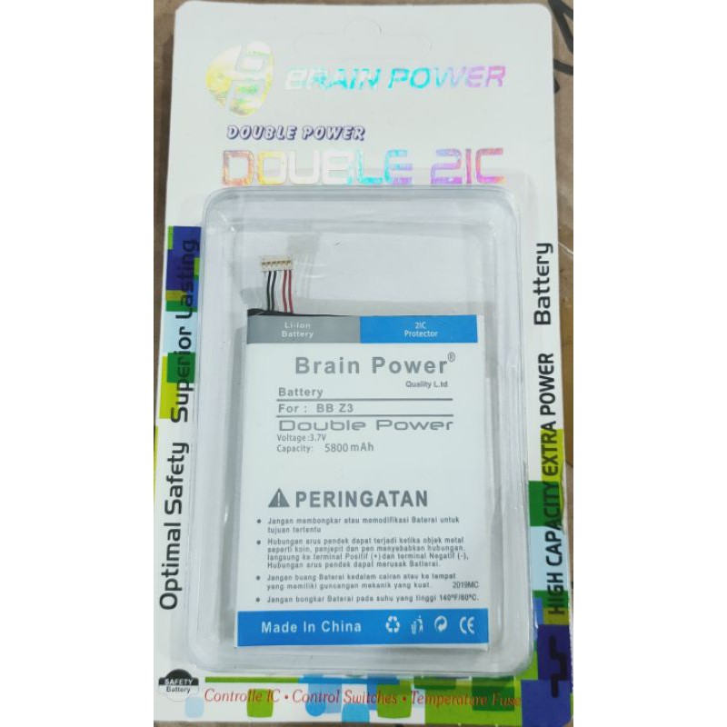 Battery batre Blackberry Z3 Brain power