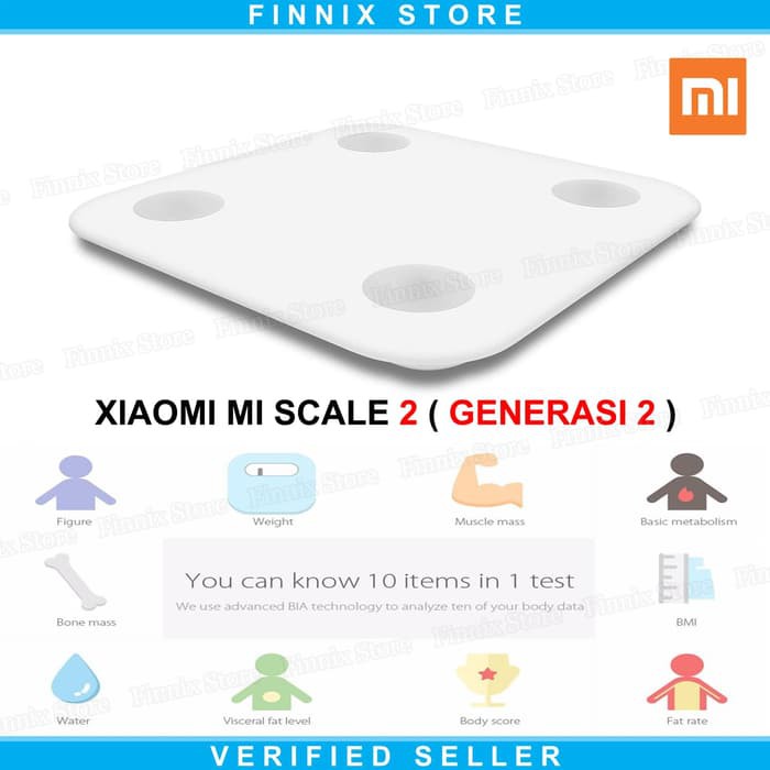 XIAOMI MI SMART SCALE 2 LED DISPLAY - TIMBANGAN BADAN DIGITAL XIAOMI TERLARIS