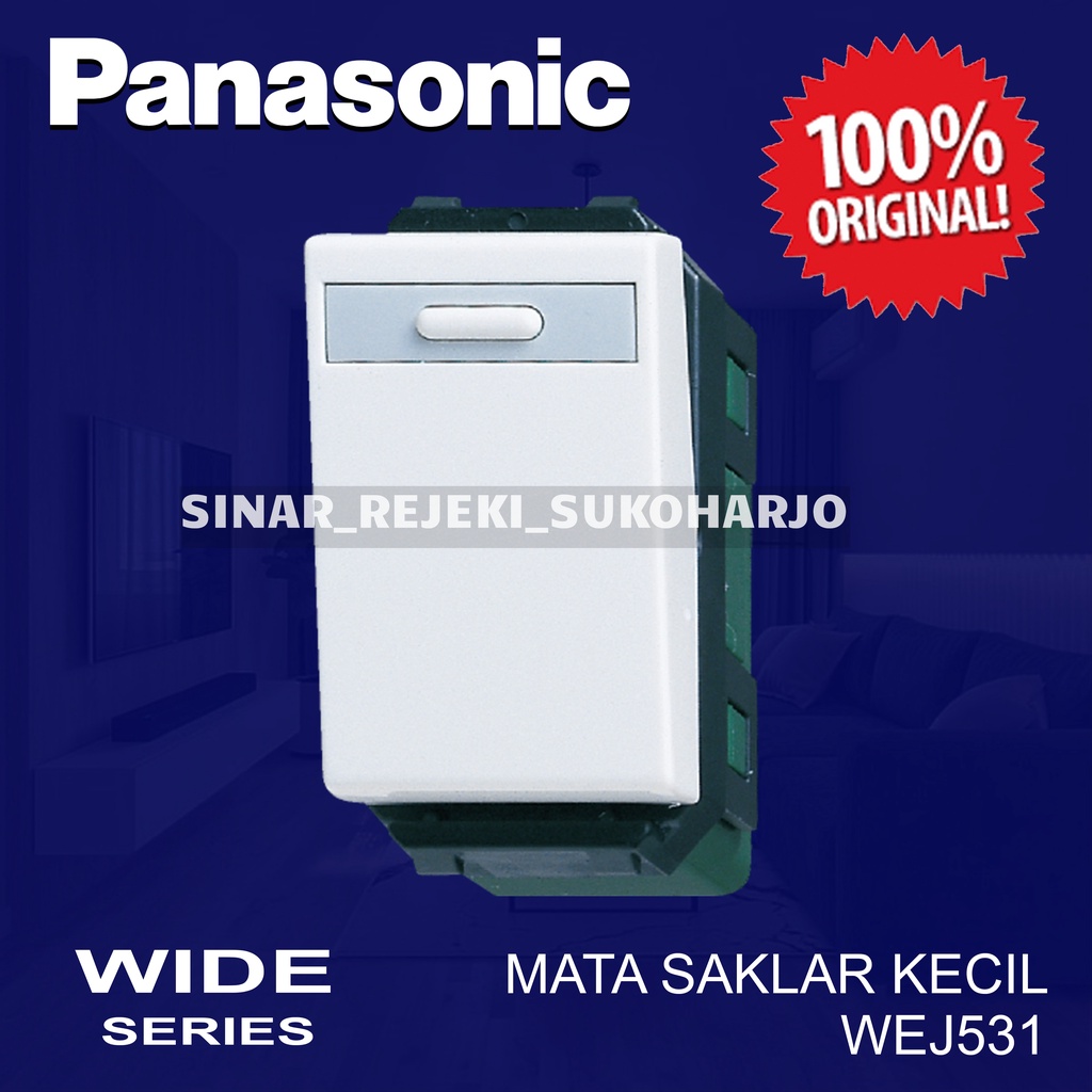 Panasonic Mata Saklar WEJ5531 Standard Series Putih