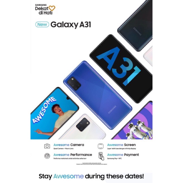 Samsung Galaxy A31 6/128 & 8/128 Resmi Sein