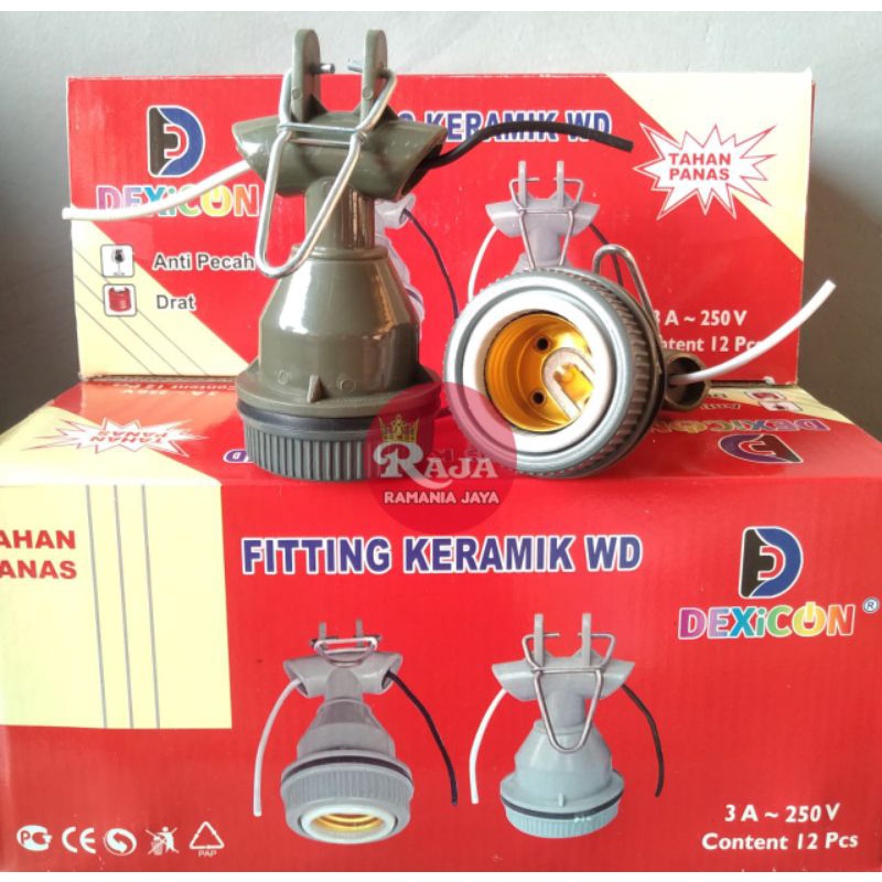 Dexicon Fitting Gantung Keramik WD/Fitting Lampu Jalan Berkualitas SNI