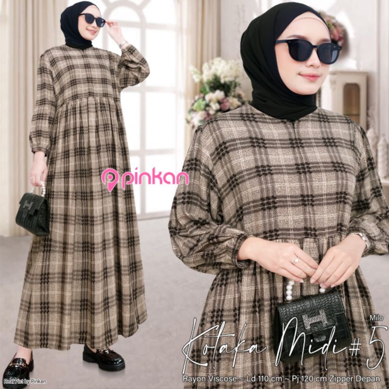 KOTAKA MIDI #5 gamis muslimah original produk Pinkan