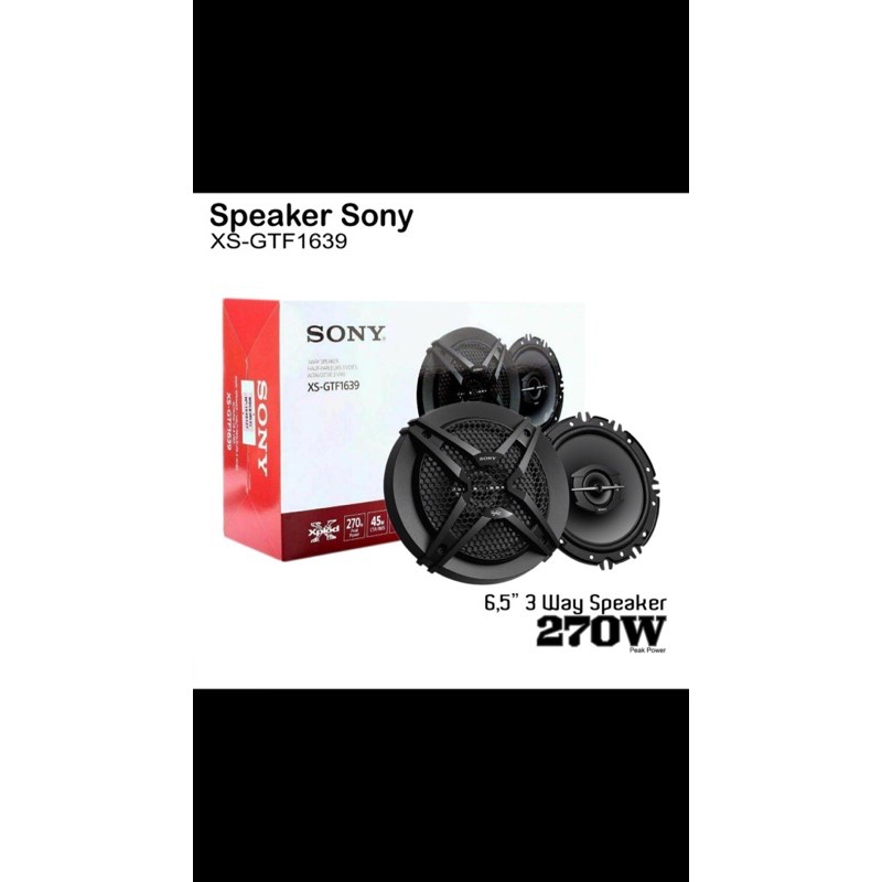 speaker coaxial Sony XS-GtF1639