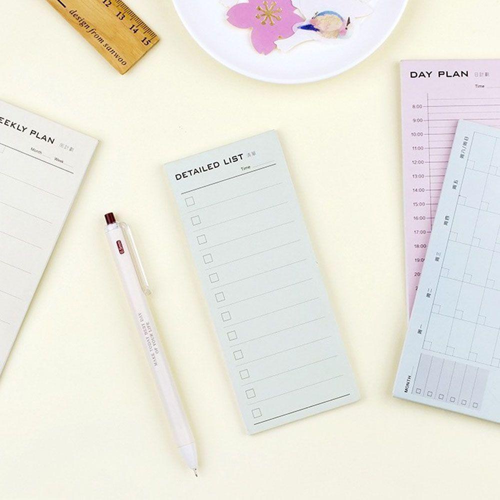 [Elegan] Notapad Kecil Harian Mingguan Portable Copybook Alat Tulis Plan List Cek List