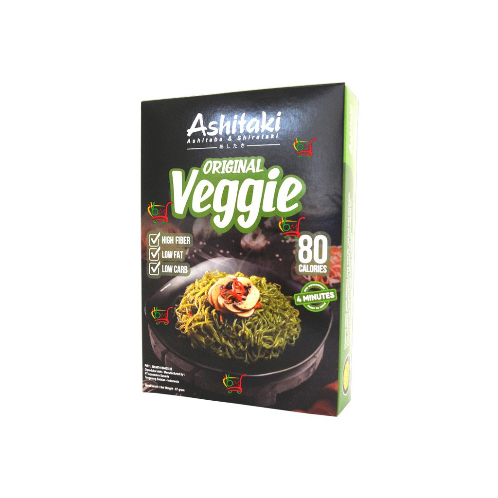 

Ashitaki 80 Calories Mi Goreng Original Veggie Rendah Kalori - 67gr