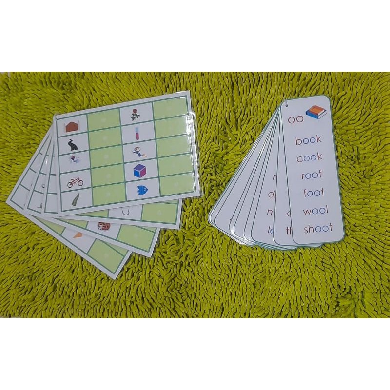 

alat peraga membaca Montessori Phonogram word