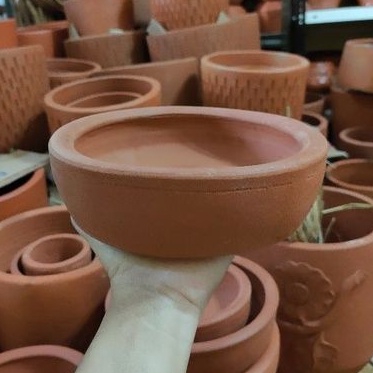 POT CEPER UNTUK BONSAI/POT KAKTUS MINI/SUKULEN. POT GERABAH/TERAKOTA/TANAH LIAT/TERRACOTTA