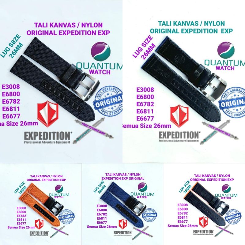 STRAP TALI JAM TANGAN RUBBER BAND EXPEDITION E6782 E6800 E 6782 E 6800 E 3008 uk 26 mm ORIGINAL