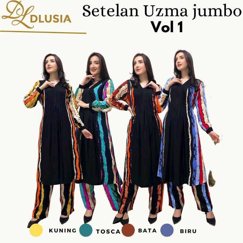 SUPER JUMBO BIG SIZE LD 130CM SETELAN DLUSIA UZMA RAYON BUSUI