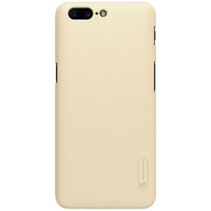 ONE PLUS 5 NILLKIN HARDCASE FROSTED SHIELD ORIGINAL HARDCASE COLOR GOLD