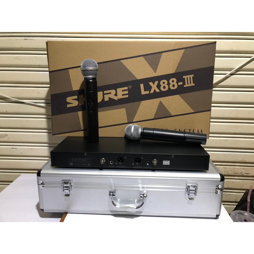 MIC SHURE WIRELESS LX88 III MICROPHONE LX88III FREE KOPER