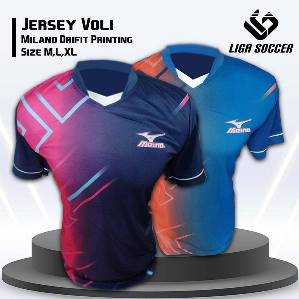 ATASAN BAJU MIZUNO MURAH, JERSEY VOLLY BAJU VOLI PRINTING KAOS VOLLY