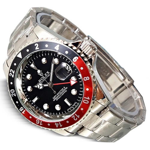 Jam Tangan Pria Automatic Otomatis Rantai GMT Silver Promo