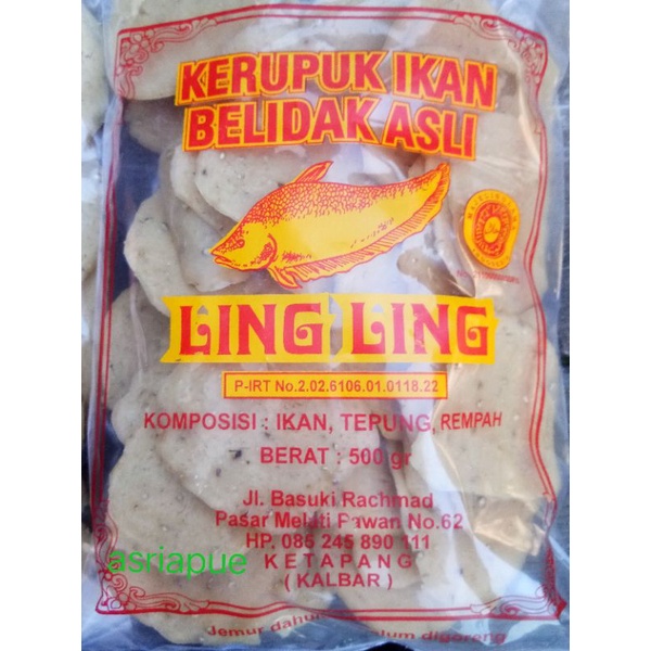 

Ling ling kerupuk ikan belidak asli slide besar