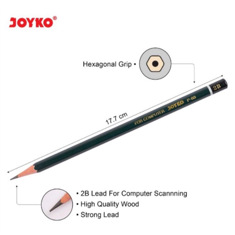 

PENCIL JOYKO P-88 2B 1 PCS MURAH MARIAH