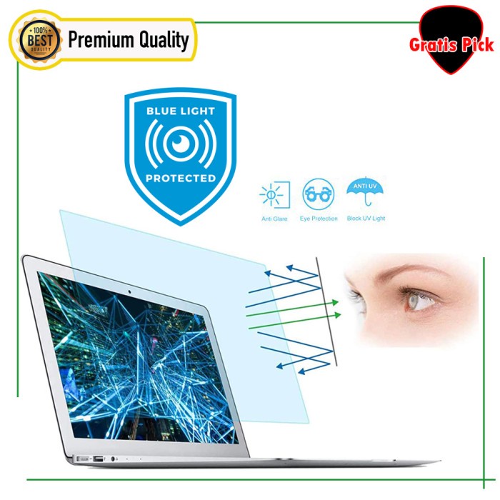 Screen Protector Anti Blue Light / Anti Gores Macbook Air Pro Varian