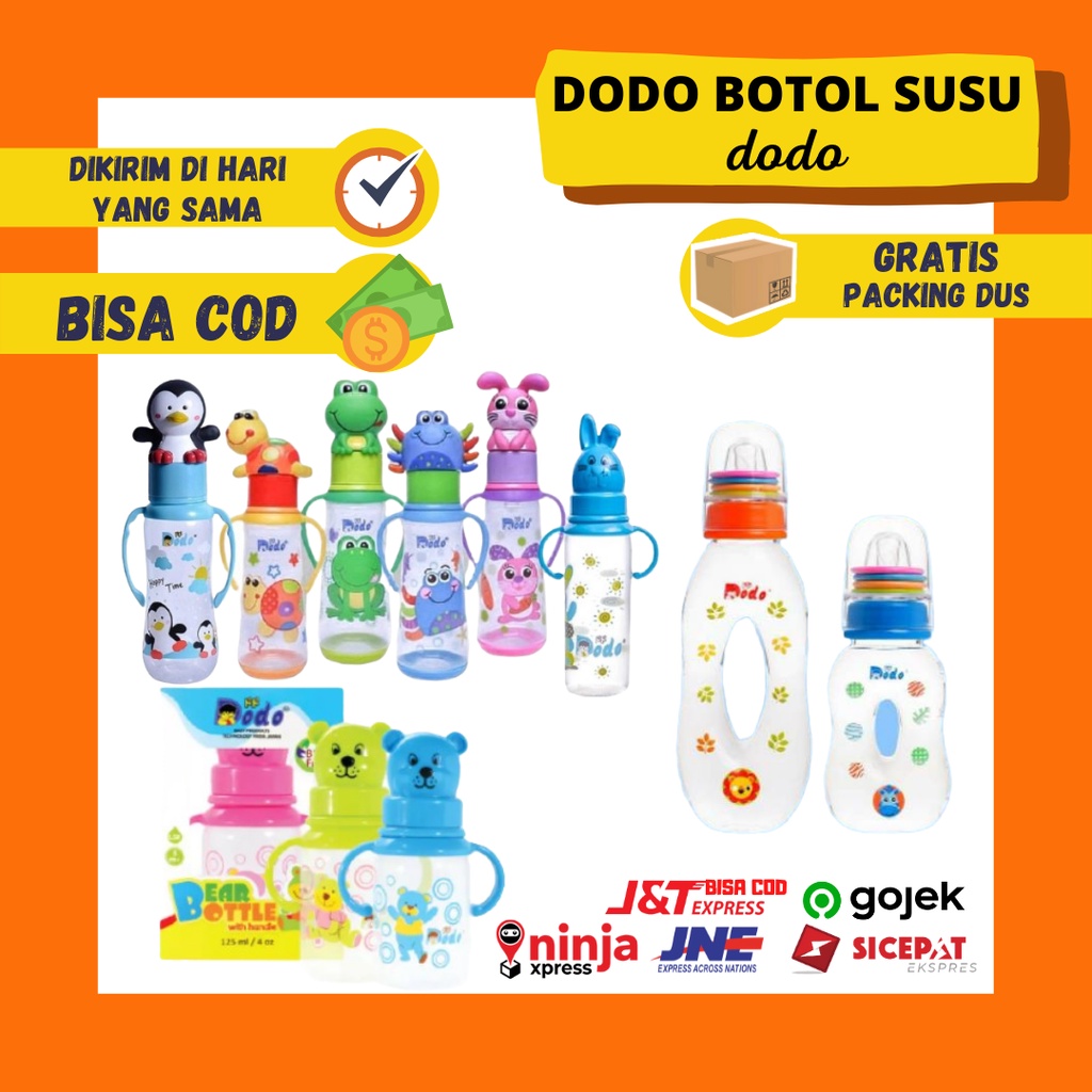 Dodo Botol Susu Karakter Umix Donat Beruang Bear Bottle Susu Bayi Anak dengan Dot Nipple