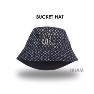 Topi Bucket Bolak Balik Bordir NY002 / Bucket Hat NY / Topi Murah Backet Dewasa model terbaru