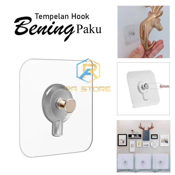 TEMPELAN HOOK BENING PAKU SERBA GUNA
