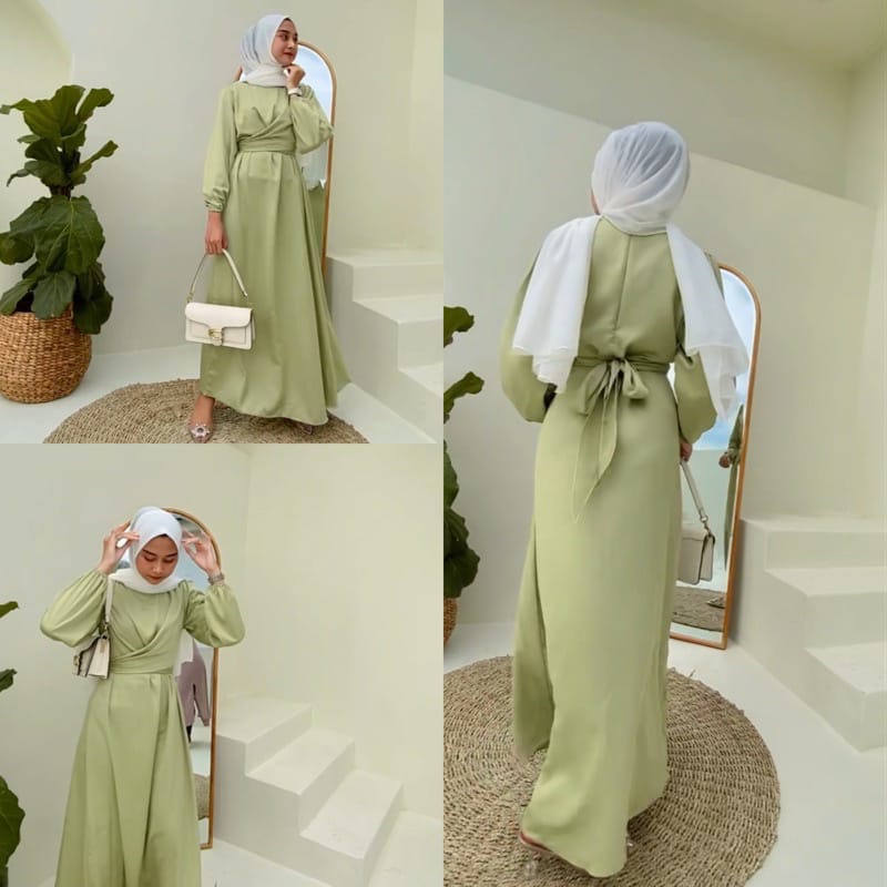 ZALEA DRESS Size S-XL / BAJU DEWASA MURAH TERBARU 2022 / Gamis Kondangan / Dress Pesta