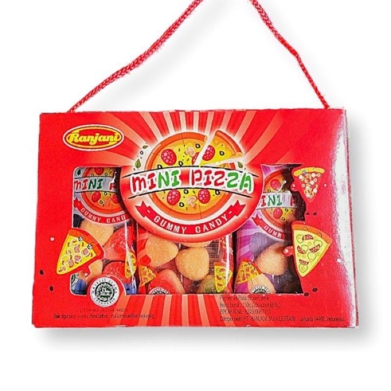 

Ranjani mini pizza gummy candy permen yupi pizza permen mini pizza isi 30pcs