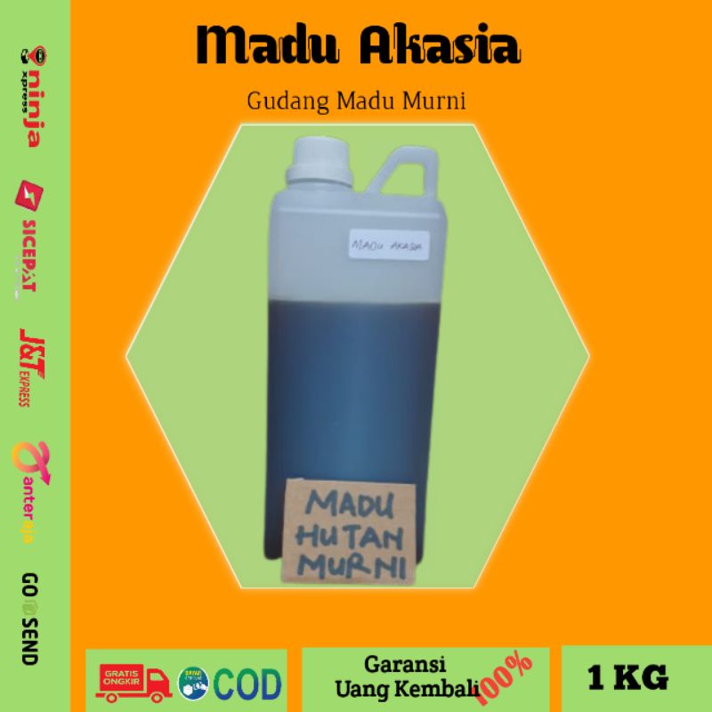 

(COD) Madu Murni Akasia 1 KG Pure Raw Honey 100% Madu Asli Organik Lebih Hutan Liar Madu Penambah Imun
