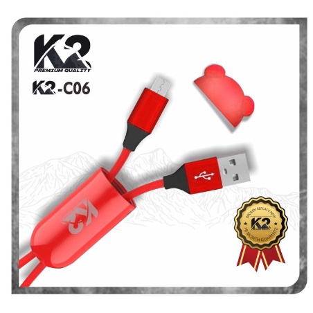 Kabel Data PANDA K2-C06 K2PREMIUM QUALITY MICRO USB V8 20cm 2.4A Fast