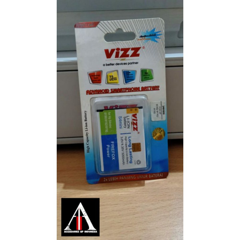 Battery Double Power Vizz Samsung Galaxy S4 Mini