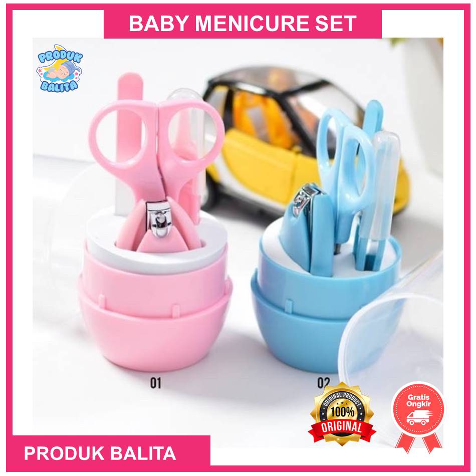 Gunting Kuku Bayi Medicure Bayi Set Isi 4 Karakter Baby Pedicure Nail Clipper Set Termurah