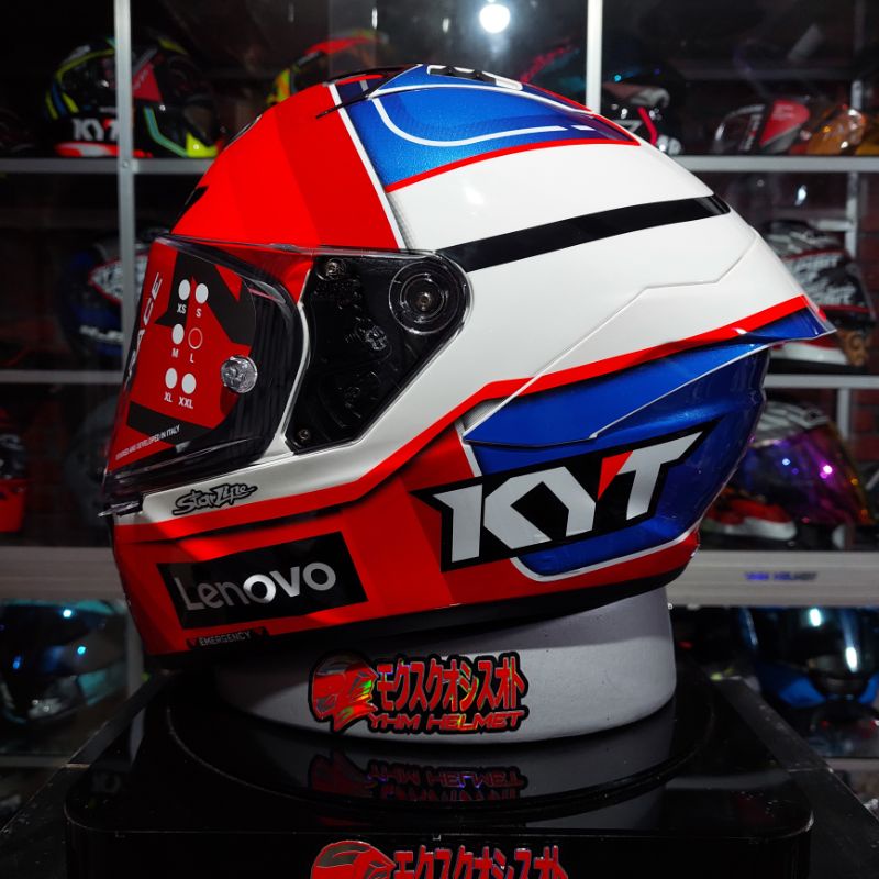 Helm KYT NZ Race Pirro Replica whit sponsor
