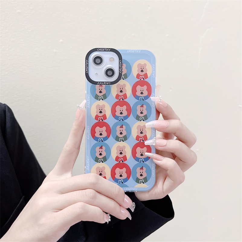 Soft Case Silikon Motif Beruang NFC Untuk Xiaomi Redmi Note 11 11s 10s 9 8 Pro 10C 10A 10 9 9A 9C 9T Mi 11 Lite 11T Pro Poco F3 X3