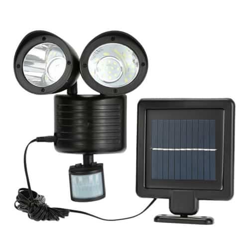 22 LED Twin Head Solar Security Light