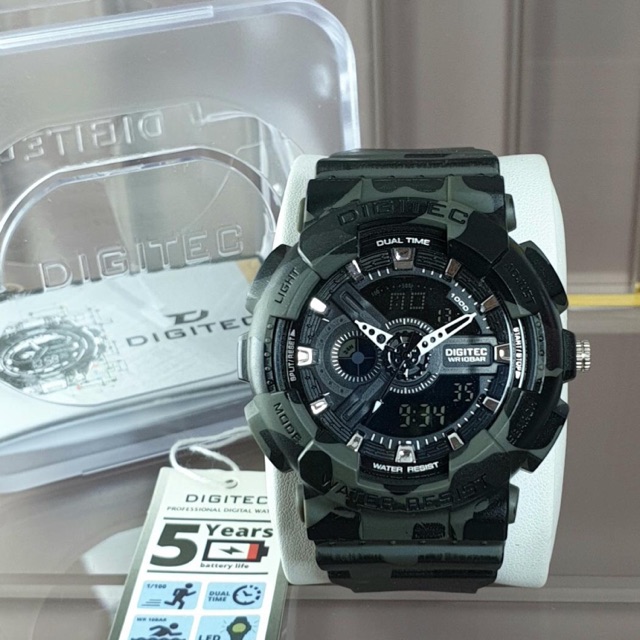 Jam tangan pria DIGITEc 2077 Army original