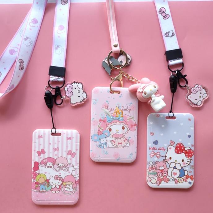 

Tempat Kartu Unik / Card Holder Tali Motif Hello Kitty & Melody Imut Terlaris