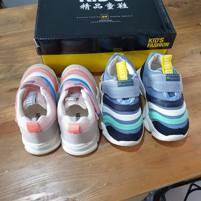 COD BAYAR DITEMPAT!!! SEPATU ANAK - ANAK WARNA MIX HIJAU PINK BIRU IMPOR CEWEK COWOK BISA PAKAI