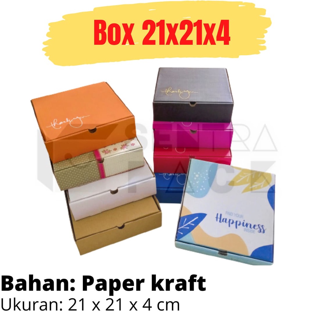 

Box Pizza 21 x 21 x 4 LD Kotak pizza kardus makanan tempat roti hampers sentrapackmalang