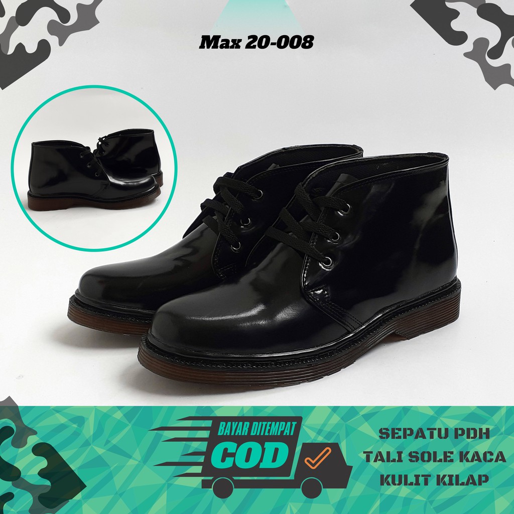 Sepatu PDH Tali Kulit Sepatu kulit kilap DOKMAR sepatu PDH pria