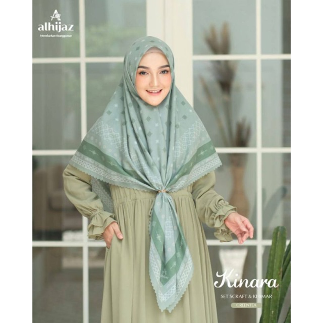 ALHIJAZ GAMIS SET KHIMAR SYARI KINARA