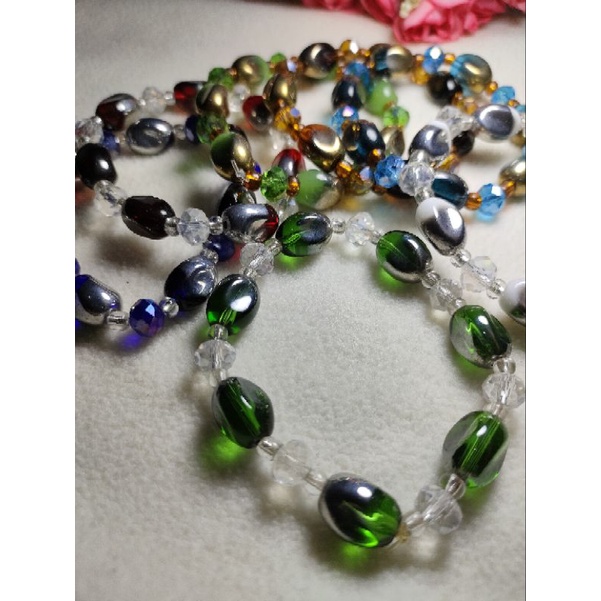 Gelang Giok kacang/Gelang Giok cantik/Gelang kacangan