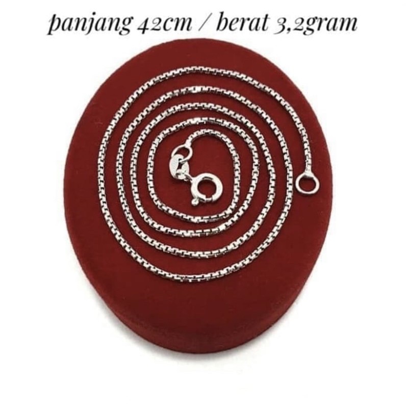 Kalung italy bulat kalung perak kalung wanita kalung pria perak 925 SK55