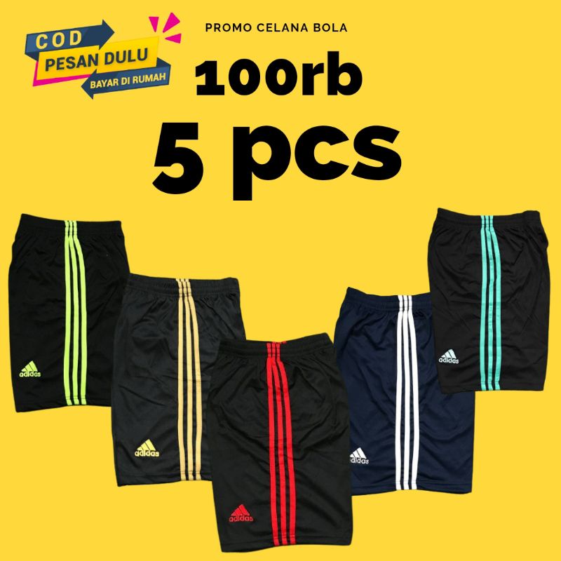 CELANA BOLA FUTSAL PRIA WANITA PROMO 100RB 5PCS