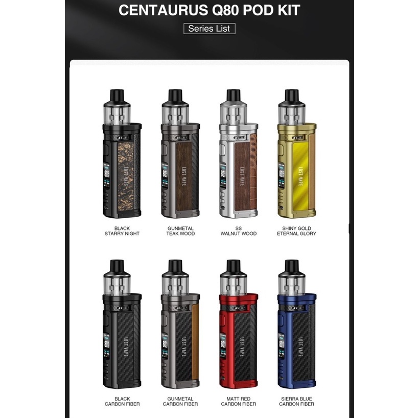 CENTAURUS Q80 POD MOD DEVICE - BY LOSTVAPE 100% AUTHENTIC